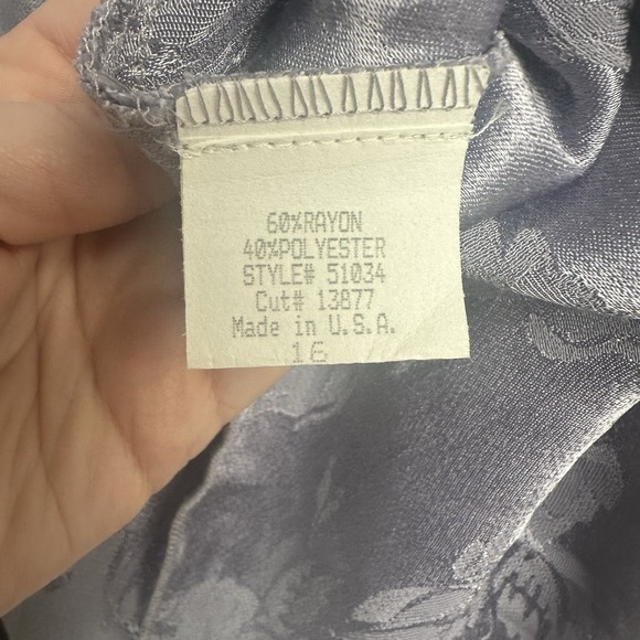 Spencer Alexis Vintage Top Size 16 Purple Floral Lace Y2K Fairy Whimsical - Picture 9 of 10